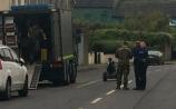 The army bomb disposal unit and gardai at the scene in Rathkeale after the discovery of a 'suspect device' Picture: Michael Cowhey