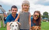Frank Cussen, Scarlet Grace and Aoife Ryan, Galbally, with Teddy and Ozzy, winners in last year&rsquo;s dog show at Galbally Garden Fete Picture: Keith Wiseman