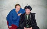 Nigel Dugdale and late John Finn pictured in 2011 during the Limerick Panto Society&rsquo;s production of Aladdin