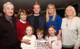 Owen McMahon, Joan McMahon, Rossa McMahon, Treasa McAuliffe, Mary O'Connor, Nell and Cathal McMahon and Orlaith McAuliffe at the launch of the Garry McMahon Singing Weekend