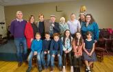 Tom&aacute;s McKenna is pictured with his family at a tribute afternoon in his honour as part of the Garry McMahon Singing Weekend at Fr. Casey's GAA Clubhouse, Abbeyfeale