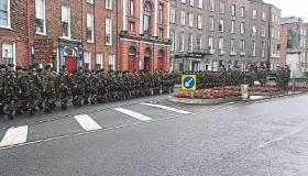 Troops parade through Limerick ahead of Lebanon peacekeeping mission