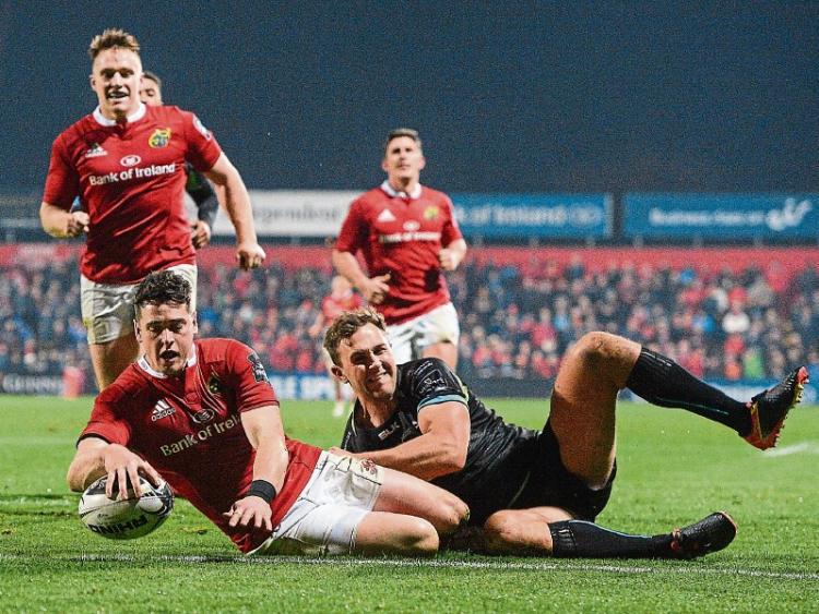 Kilcoyne tries a killer as Munster thump Ospreys in Pro12