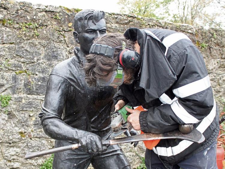 Statue of Limerick's greatest hurler is repaired