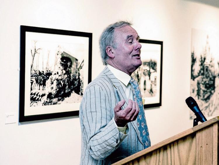 Kevin Myers opening an exhibition in the Hunt Museum two years ago Picture: Keith Wiseman