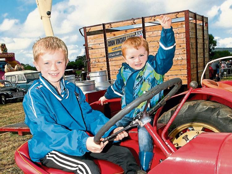 Tom and Liam Ryan, Murroe at the Doon Vintage Rally