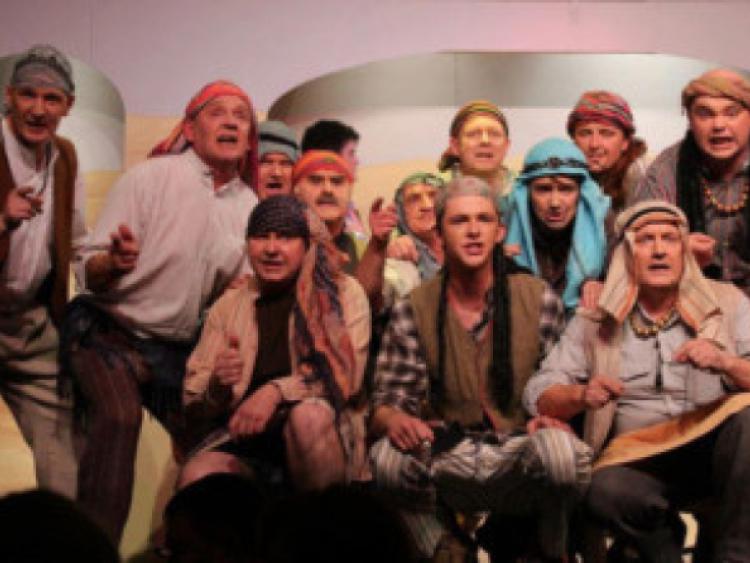 Members of the Newcastle West Musical Society performing their production of Joseph and his amazing technicolour dreamcoat last year