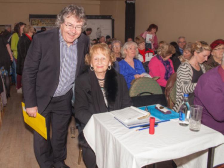 Poet Gabriel Fitzmaurice who opened the festival with writer, actress and broadcaster Nora Relihan, adjudicator of the festival