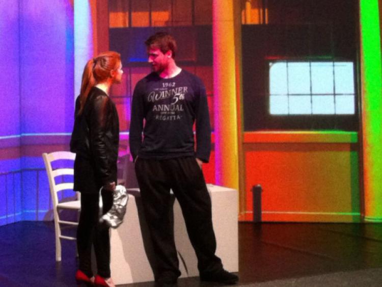 Pius McGrath and Johanna O Brien in Honest Arts's Waiting in Line, which will be performed in the Toronto Fringe Festival this week