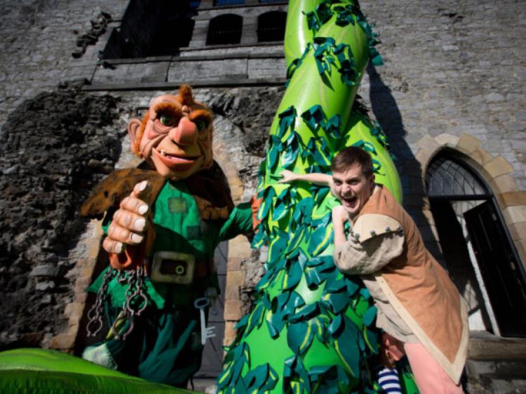 George McMahon, who plays Jack in the UCH panto Jack and the Beanstalk,and below, Leanne Moore with Richard Lynch and Myles Breen. Pictures: Fusionshooters