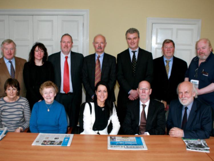 Irene Hamilton, managing director, Limerick Leader and Alan English, editor, Limerick Leader pictured with members of the press council of Ireland during their visit to the Limerick Leader offices. Picture: Adrian Butler