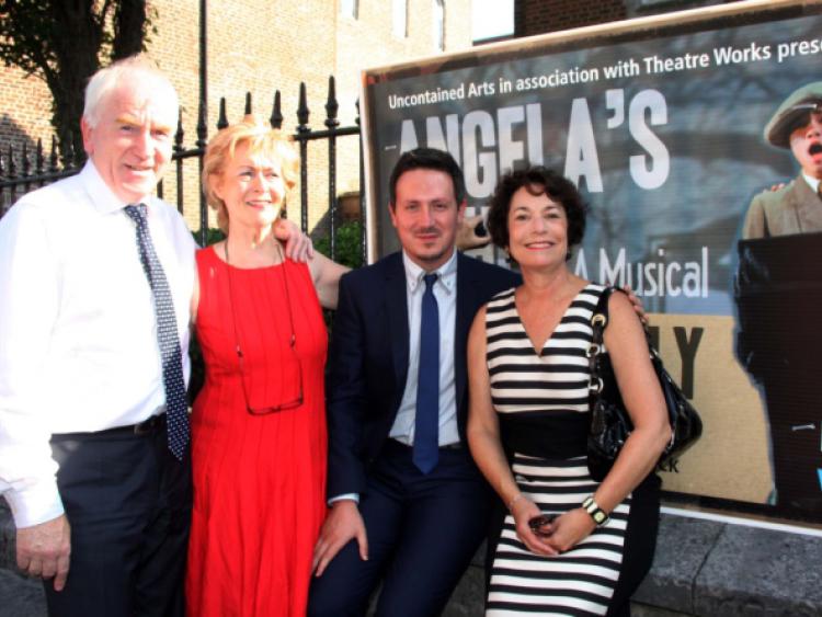 Minister Jimmy Deenihan, museum owner Una Heaton, the musical composer Adam Howell and Ellen Frey McCourt, Frank's widow at the launch of the musical