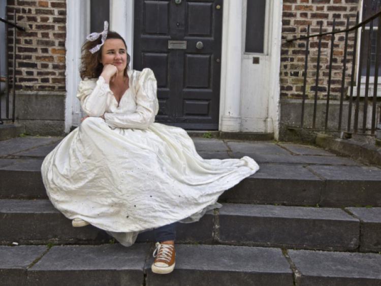 Theatre practitioner Ann Blake poses for her work in progress piece Overnight Minority Report, part of the  Hatch LK  theatre artist development scheme. Picture: Ken Coleman