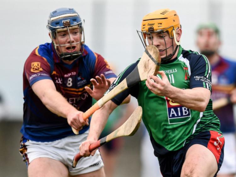 Seanie O'Brien, LIT, in action against Jason Forde, UL