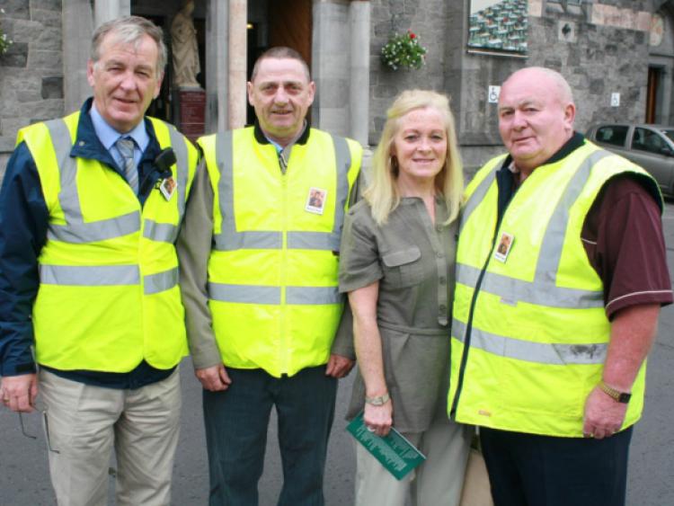 Pictured at the Novena at the Redemptorist church were, Joe Collopy, Dooradoyle, John McCarthy, Old Cork Road, Mura Gavin, Clairview and Jos Carroll, ProspectPicture: Adrian Butler