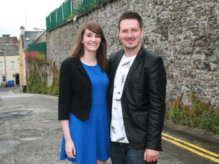 Angela's Ashes: Composer Adam Howell with actress Sarah Ayrton who plays Angela in the musical, pictured at Barrack Hill in Limerick. Picture: Adrian Butler