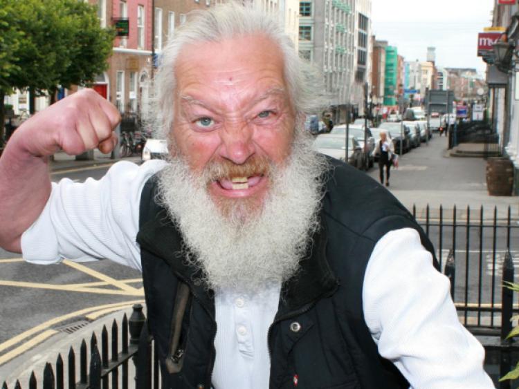 Limerick's Viking Graham Gill gets into character. Picture: Adrian Butler
