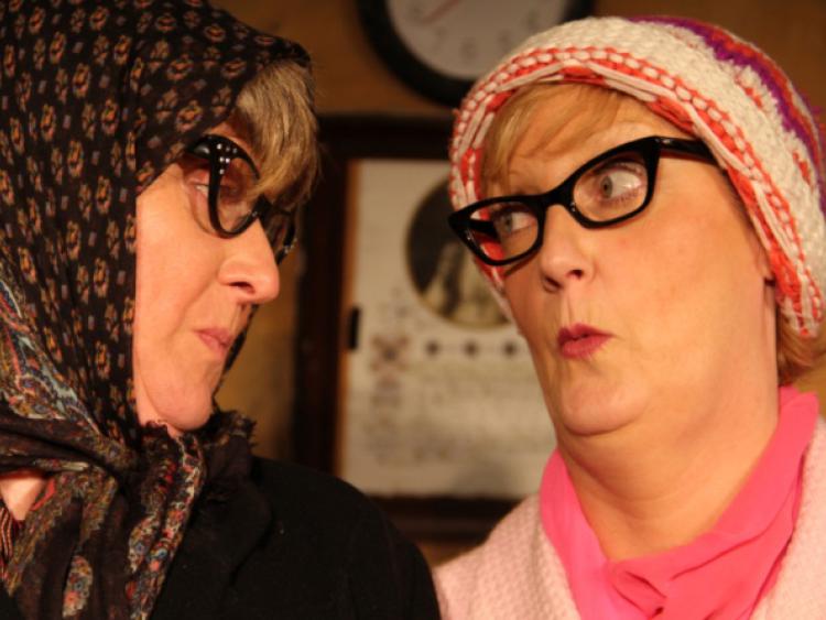 Nora and Cora: Deirdre O'Meara and Mary Marren in It's The Real McCoy which comes to the Lime Tree Theatre this week