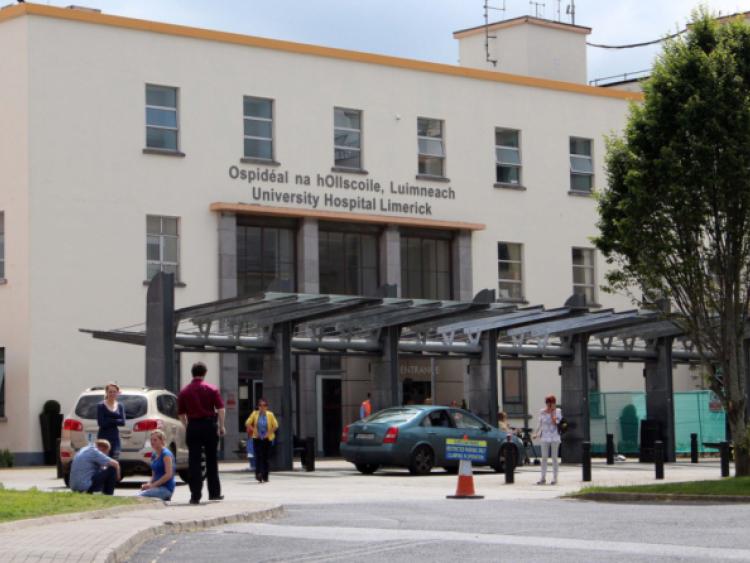 University Hospital Limerick and below, the late Jane McMullen, 91
