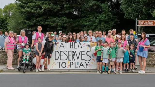 'Athea deserves to play': A dedicated committee have been holding fundraising events with a view to developing a playground in the area