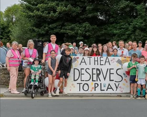 'Athea deserves to play': A dedicated committee have been holding fundraising events with a view to developing a playground in the area