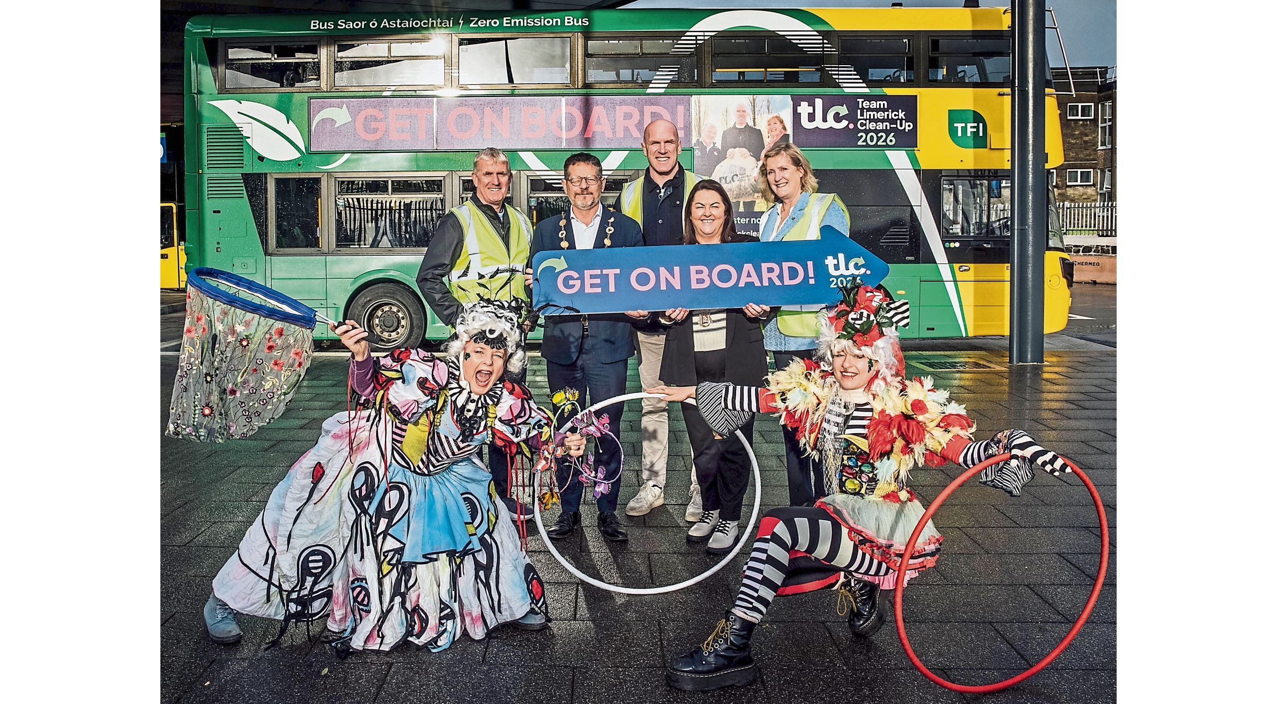Paul O’Connell, Helen O’Donnell, John Kiely, Mayor John Moran, Cllr  Catherine Slattery      Picture: Brian Arthur