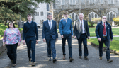 Dr Deirdre Hennessy, UCC; Patrick Kirby; Michael Harte, Dairyfold; Cian Walters; Professor Frank Buckley, UCC; Professor Laurence Shalloo, Teagasc I PICTURE: O'Gorman Photography