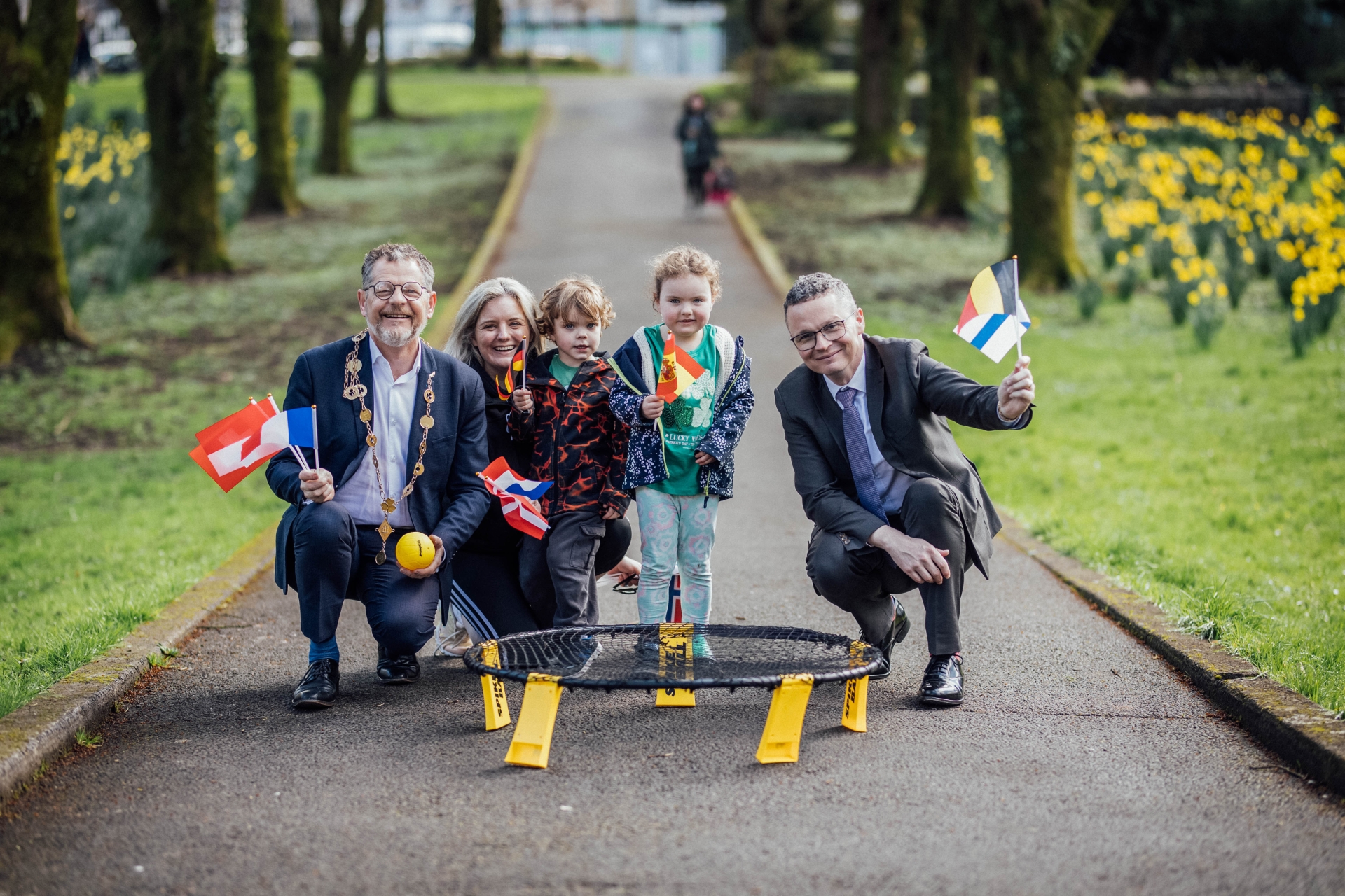 Mayor of Limerick John Moran and Minister for Arts, Culture, Communications and Sport, Patrick O’Donovan TD pictured at in People's Park following this week's announcement