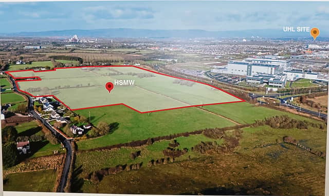 The land which the health service is purchasing in Raheen