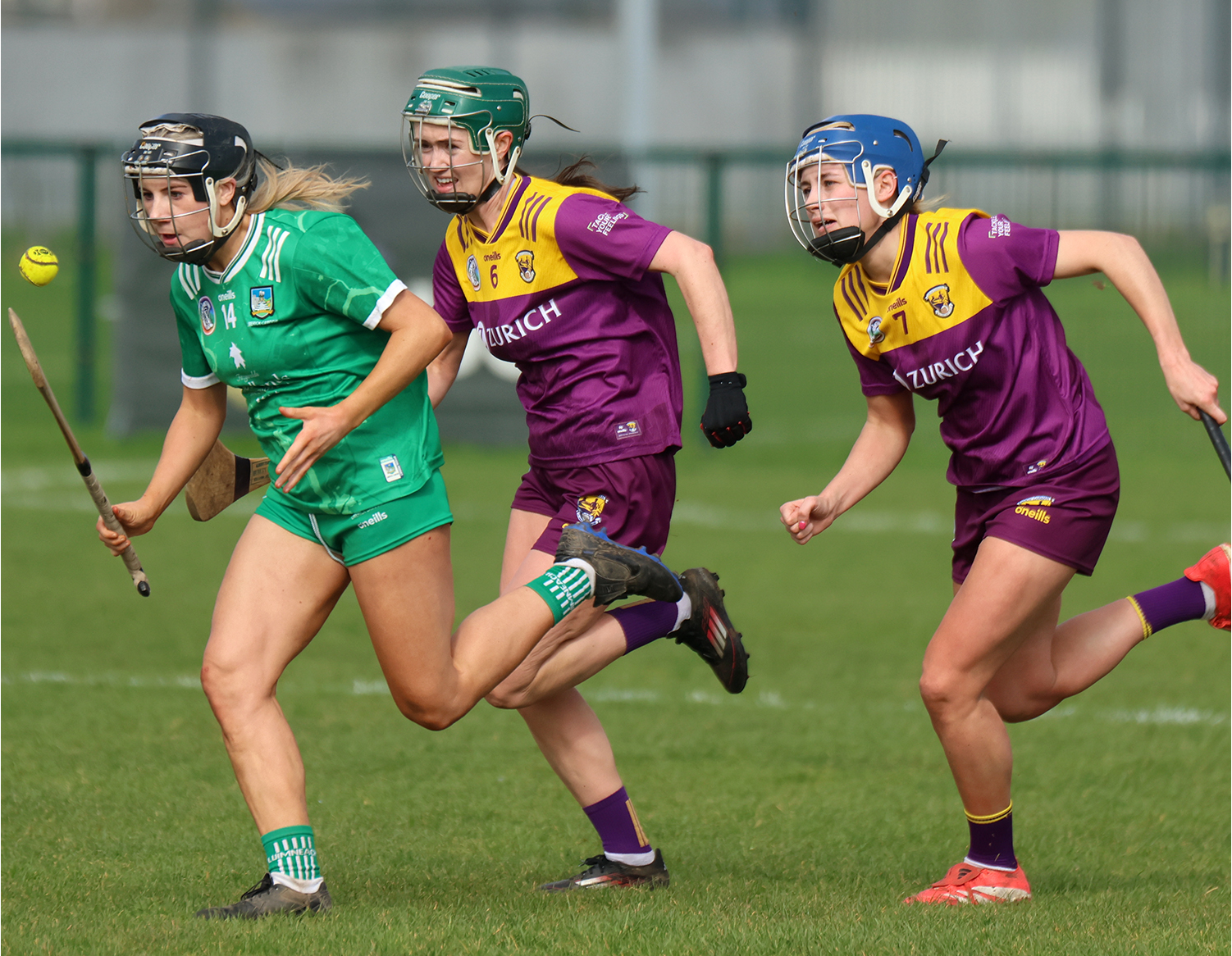 Ella Hession surges forward for Limerick in their Division 1B National Camogie League win over Wexford at TUS Mid-West on Saturday | PICTURE: Brendan Gleeson