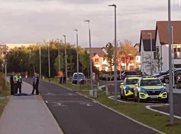 Gardaí at the scene of the incident which occurred at around occurred at around 8pm on June 25, 2024