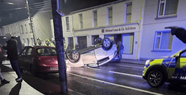 A still from a video, which has been widely shared on social media, of the aftermath of the collision