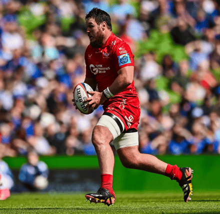 Marnus van der Merwe, pictured here playing for the Scarlets, is joining Munster Rugby next season