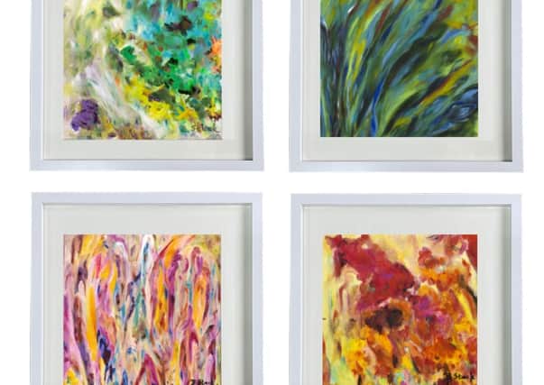 She focuses on the four elements of earth, water, air and fire as being central to the artwork.