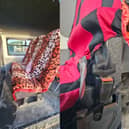 Three images from the interior of a van stopped by the Offaly Roads Policing Unit (Picture: An Garda Siochana Laois/Offaly)