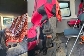 Three images from the interior of a van stopped by the Offaly Roads Policing Unit (Picture: An Garda Siochana Laois/Offaly)