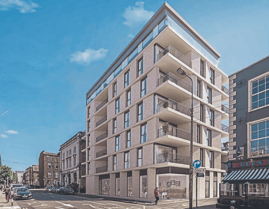Artist’s impression of what the site for sale on Lower Glentworth Street in Limerick city will look like once the apartments are completed