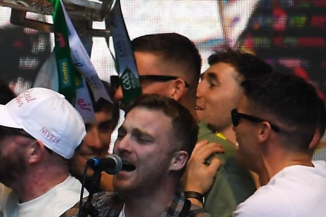 League of Ireland side Derry City also adopted the song and following their FAI Cup win in 2022 Michael Maloney was invited into the dressing room at the Aviva Stadium to perform for the squad.