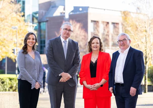 Simone Mullally, Nexus Innovation Centre manager, Prof Shane Kilcommins, acting president UL, Gert O’Rourke, New Ventures manager, UL and Paul Dillon, TTO director, UL | PICTURE: Alan Place