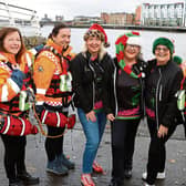 The first ever Santa Splash along the Shannon was to light up the Three Bridges walk in Limerick | PICTURE: Adrian Butler