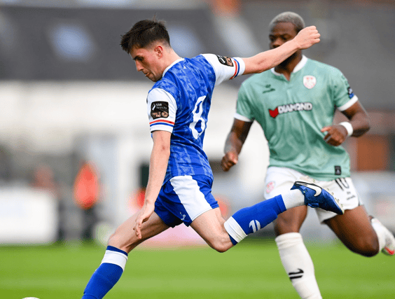 Colin Conroy in action against Derry City in the 2025 FAI Cup I PICTURE: Sportsfile