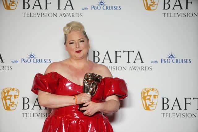 “She looked great wearing them, what a person she is, she was a legend in the show and in Derry Girls.”