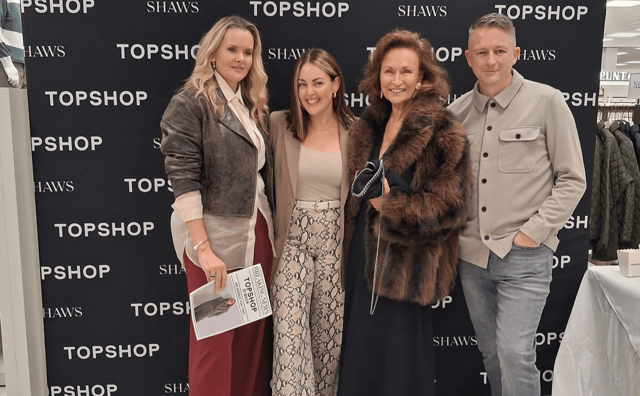 Asta Lee, Chloe Markham, Ger Osborne and myself at the launch of Topshop in Shaws Department Store