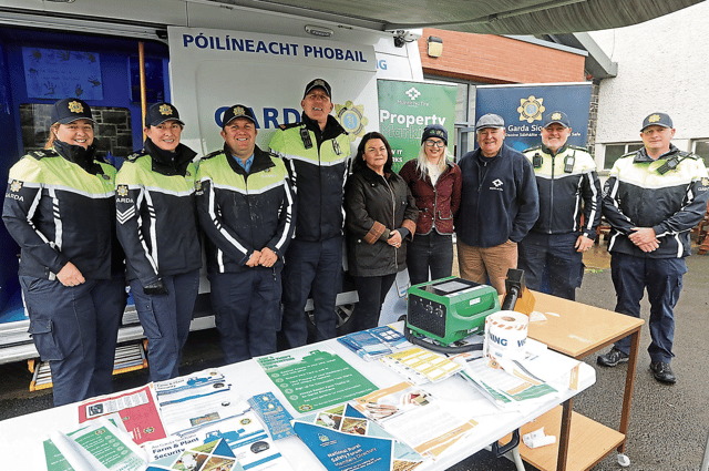 Garda Edel Moloney, Sgt Niamh Brosnan, Garda Dino Wilkinson, Insp Gearoid Thompson, Sgt Michelle O'Halloran, Limerick IFA chair Louise Crowley, Diarmuid Cronin, Muintir Na Tire, Sgt Caimin Treacy