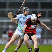 Mikey Mahony of Ballygunner in action against Kevin Downes of Na Piarsaigh during 2023 Munster SHC I PICTURE: Sportsfile