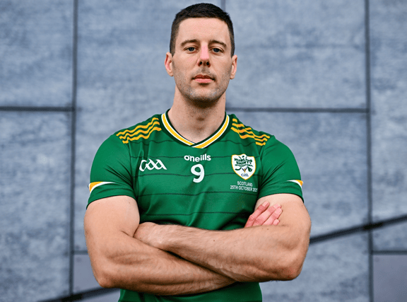 Ireland Hurling Shinty captain Dan Morrissey poses for a portrait during an Ireland Hurling Shinty squad launch I PICTURE: Sportsfile