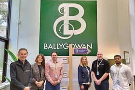 Kieran Stack, Britvic Newcastle West with Robert Hernan, senior lean advisor, Enterprise Ireland; Helen Downes, Shannon Chamber and Trish Fuery, Ray Murphy and Rakshith Rakshith, Britvic