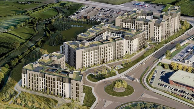 A render of the proposed student accommodation development near University of Limerick