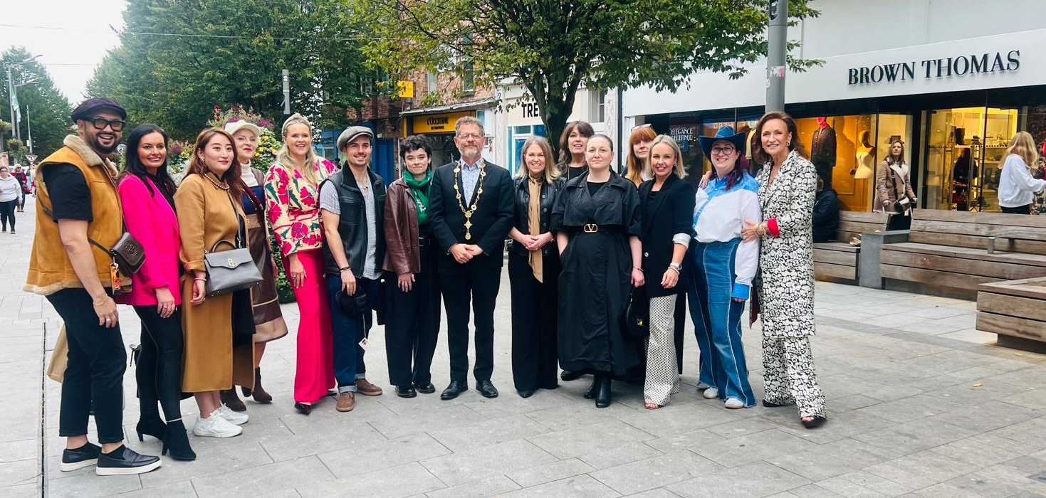 As part of our fabulous fashion show,  I was joined by Mayor John Moran, Asta Lee, Liz Mangan and all the Limerick designers whose collections the Holman Lee Agency models proudly wore