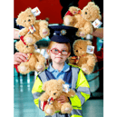 Eight-year-old Aoibhin O’Connor, Ennis, at the launch of the Shannon Bear initiative I PICTURE: Arthur Ellis